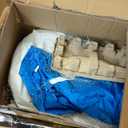 White Bounce House with Blower, 9x9x7FT Inflatable Castle with Slide & Ball Pit, Wedding Party Decoration & Kids Indoor Outdoor Jumping House