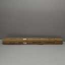 Warm Gold Bay Window Curtain Rods with Aluminum End Cap Finials and Brackets,Adjustable 36-72 Inch Center Rod for windows (24-68), 20-36 Inch Side Rods for windows (16-32),1 Inch Diameter