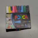 Posca Paint Markers, 5M Medium Acrylic Markers with Reversible Tips, Artist Recommended For Gifts, Fabric, Metal, Glass, Wood and Canvas, Assorted Colors, Set of 8