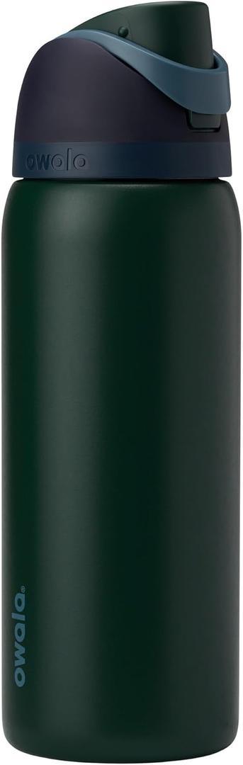 Owala FreeSip Insulated Stainless Steel Water Bottle with Straw, BPA-Free Sports Water Bottle, Great for Travel, 32 Oz, Lost Signal