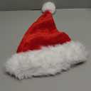 OGAJO Christmas Hat Santa Hats for Adults Unisex Red Velvet Extra Thicken Xmas Hat for New Year Festive Holiday Party (Red - Single Pack)