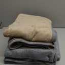 Onarway Dog Blanket Washable for Puppy: 4 Packs Dog Blankets 28”x20” - Fluffy Soft Small Throw for Cat Puppy Kitten Dogs - Fleece Pet Blankets for Bed Sofa Car and Indoor - Grey and Khaki