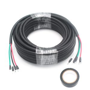 HANSUM 25ft Electrical Wires 14/4 AWG Conductor Automotive Wire for Mini Split Air Conditioner 14Gauge Speaker Low Voltage Wire 300V led Stranded PVC Cord Oxygen-Free Copper Cable Power (25FT)