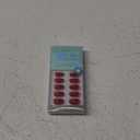 BTArtbox Press On Nails Short - Red Press on Nails Short Oval Nails Fall Fake Nail with Nail Glue, Fit Perfectly, Reusable Glue On Nails in 16 Sizes, Cardinal