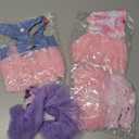 Dog Dresses, Fashion Pet Dog Clothes, Striped Mesh Puppy Dogs Princess Dresses (Purple/Pink(4pack), X-Small)