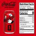 Coca-Cola Zero Sugar Soda, 12 fl oz Cans, 12 Pack - Classic Cola Soft Drink Fridge Pack (EXP 04/27/26)