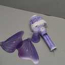 Bubble Wands for Girls Kids, Bubble Machine LED Light Princess Toys with 4 AA Batteries & 2 Solutions, Girl Stuff Outdoor Party Toys for Toddlers, Birthday Gift for 3 4 5 6 7 8 Year Old Girls (Purple)