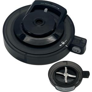 Replacement Outer Bowl Lid and Paddle, compatible with Ninja Creami Ice Cream Maker: NC500, NC501, NC501H, NC501HBL and NC501HGN Series (Outer Bowl Lid+Paddle)