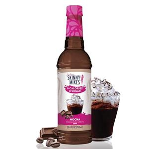 Jordan's Skinny Syrups Sugar Free Coffee Syrup, Mocha Flavor Drink Mix, Zero Calorie Flavoring for Chai Latte, Protein Shake, Food & More, Gluten Free, Keto Friendly, 25.4 Fl Oz, 2 Pack, Exp Date: 2026-08-15