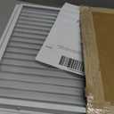 16"x22" Gable Vent Aluminum Alloy Durable Vent for Attic & Garage, Integrated Metal Screen Keeps Out Critters, Anti-Condensation, Opening 14"x20" White Paintable