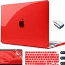 CISSOOK Case for MacBook Pro 14 Inch 2026-2021 Release Model A2442 A2779 A2918 A2992 A3112 A3185 A3401 A3434, Plastic Hard Shell Case Cover for MacBook Pro 14 inch M1 M2 M3 M4 M5 - Red