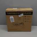 Vinyl Record Player with Speakers Vintage Turntable for Vinyls Records Belt-Driven Turn Table Support 3-Speed, Wireless Playback, Headphone, AUX-in, RCA Line LP Phonograph for Sound Enjoyment Black