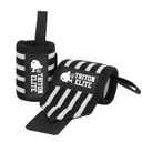 4 x 18" Wrist Wraps - Premium Grade Straps Featuring Ergonomic Thumb Loops - Best Wrist Support Braces for Powerlifting, Bodybuilding, and Strength Training (Blue)