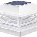 APONUO Solar Post Cap Lights 12 Pack for 4x4 5x5 6x6 Wood Vinyl Fences - Post Lights Solar Powered, IP64 Waterproof, Auto On/Off, for Deck Patio Yard (Warm & Cool White)