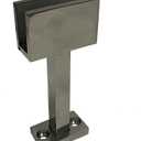 4X 304 Stainless Steel Square Glass Spigots Pool Fence Spigot Clamp, Black