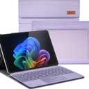 CoBak Case for Microsoft Surface Pro 12" (2025), Premium Business Cover with Multi-Angle Stand, Embedded Stylus Holder, Keyboard Support & Built-in Organizer  Tailored for Professionals,Violet