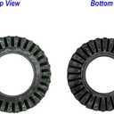 Front Coil Spring Insulators, Front Upper Coil Spring Isolators Compatible with 2006-2020 Charger, 2008-2020 Challenger, 2005-2008 Magnum, 2005-2020 300 (Pair for RWD Only)