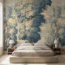 Bormia Forest Peel and Stick Wallpaper Woodland Landscape Wall Murals
137"x96", Self-adhesive Canvas, for Bedroom Living Room Bathroom