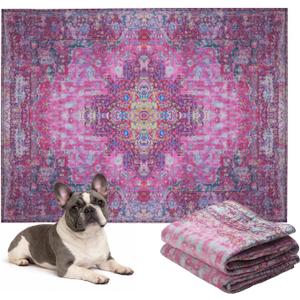 Lovewag Pets Washable Dog Pee Pads, 36" x 48", Waterproof, Non-Slip, Super Absorbent, Reusable Machine-Washable, 2-Pack (Mystic Fuchsia)