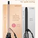 Small Curling Iron 3/8 Inch Barrel, Tiny Curling Wand for Short Hair, 9mm Thin Curling Iron Ceramic Tourmaline, Double Voltage(100-240V)