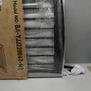 Freestanding Pet Gate for Dogs, Foldable Wooden Dog Gate for House, Indoor Pet Barrier for Stairs, Doorways, Support Feet Included, 24" Height 2 Panels, Brown