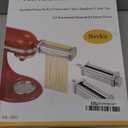 Pasta Maker Attachments Set for all KitchenAid Stand Mixer, including Pasta Sheet Roller, Spaghetti Cutter, Fettuccine Cutter by Nevku