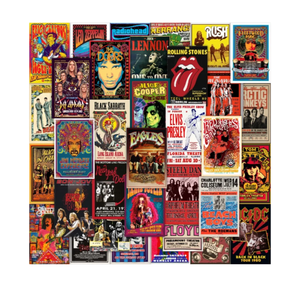 56PCS Vintage Rock Band Posters Set – Retro 70s 80s 90s Music Wall Art Prints, Classic Rock & Metal Concert Album Cover Collage for Bedroom, Living Room, Man Cave, Teen Room Decor (4x6 Inch)