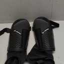 Upgraded Soccer Shin Guards for Kids Youth Adults, CE Certified AirsFish Shin Guard Sleeves Protection Gear for Boys Girls Soccer Games EVA Cushion Reduce Shocks and Injuries (Large, Black)