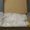 Fomcet 8FT x 8FT Backdrop Stand Heavy Duty with Base, Gold Portable Adjustable Pipe and Drape Backdrop Stand Kit, Square Metal Arch Party Frame for Wedding Birthday Parties Banquet Decorations