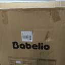 Babelio Removable & No Bottom Bar Baby Gate, 29-43", 36" H Hardware Mounted (Drill Needed)| Wide Walk-Thru| Auto-Close Safety Dog/Pet Gate for Stairs & Doorways (Black)