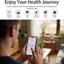 Smart Ring 1.0 for Men/Women, No Subscription Fee, 7-8 Days Battery Life, HRV/Stress Monitoring/Sleep Track/Fitness for iOS and Android, Gloss Black & Silver, Size 8