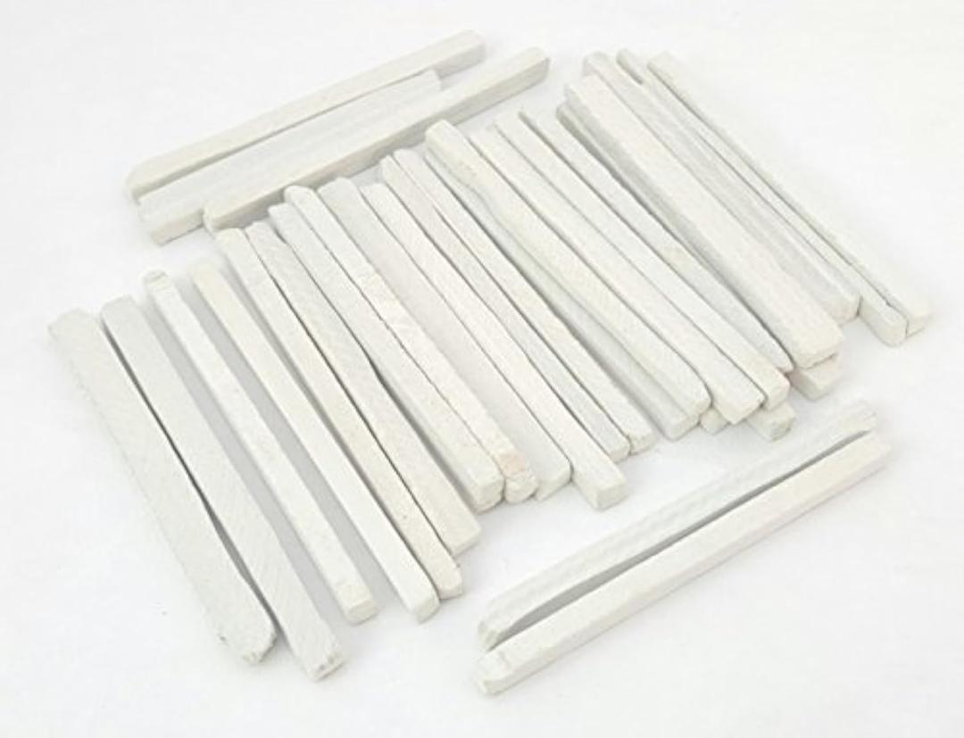Slate Pencils White Color Natural Stone(Pack of 100 pcs.)