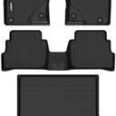 GINOWY- Floor Mats & Cargo Liner for Mazda CX-5 2023 2024 2025, TPE All Weather Protection Car Mats for Mazda CX5 2024 Non-Slip Trunk Mat Floor Liners Waterproof CX5 Accessories Mats Black