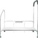 step2bed Bed Rails for Elderly with Adjustable Height Bed Step Stool & LED Light for Fall Prevention - Portable Medical Step Stool Comes with Handicap Grab Bars