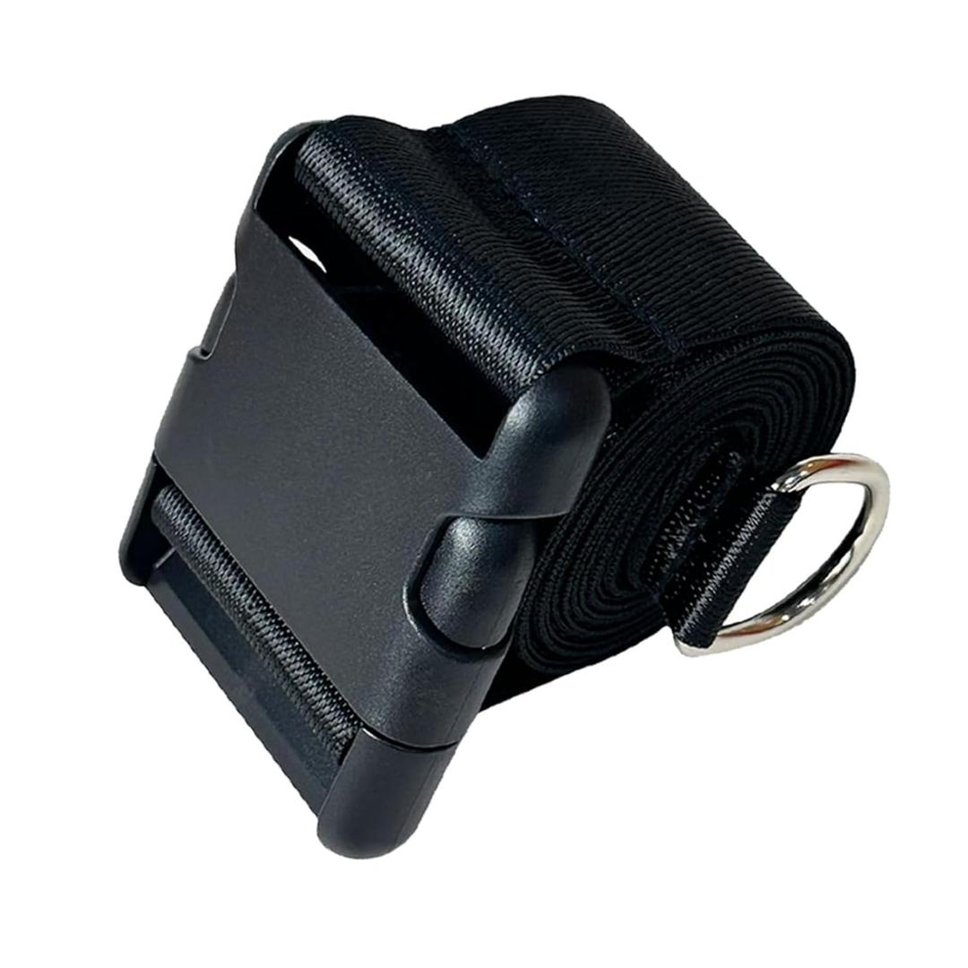 GUCHO Car Seat Belt Travel StrapCarry-on Luggage into an Airport Car Seat Stroller & Carrier, an Useful Solution for Travel Transfer (Black)