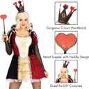 Leg Avenue Women's 2 Pc Crown and Scepter Costume Set (Black)