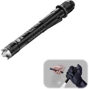 RovyVon H3 Pro Rechargeable Pen Flashlight USB C, 600 lumens Super Bright Pen Light Flashlights, Dual Power Source Dual Buttons Battery Replaceable Penlight, Ideal Presents for Men Family