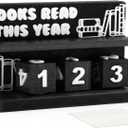 Books Read This Year Counter, 3D Printed Book Tracker for Reading Goal Display, Book Counter Sign Bookshelf Decor, Reading Challenge Gift for Readers, Bookwormand Library Lovers