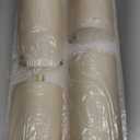 Pink Ribbed Flameless Pillar Candles with Remote, Flat Top Flickering LED Wax Battery Candles Set of 4,  3" H 4" 5" 6" 8"