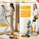 qimedo 8000mAh Cordless Vacuum Cleaner with 2 Batteries, 700W Powerful Suction, 90 Inch Extension Tube & 2L Dust Cup, 7 in 1 Stick Vacuum for Home, Hardwood Floor, Pet Hair, Dorm