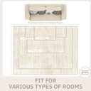 Soalmost 8x10 Area Rugs for Living Room, Washable Vintage Floral Non-Slip Low Pile Natural Rug Soft Throw Large Carpet for Dining Room Bedroom Home Office (Beige/Cream, 8'x10')