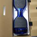 Hoverstar Bluetooth Hoverboard with LED Wheels Chrome Color Self Balance Scooter for Kids, Teenager (Chrome Blue)