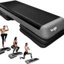 Amazon.com : Yes4All KC6V Adjustable Aerobic Step Platform 40 inch with 4 Risers - Step Board Exercise Equipment Black/Gray : Sports & Outdoors