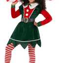 Morph Elf Costume For Girls - Christmas Elf Dress For Kids - Festive Holiday Outfit - Perfect For Christmas Celebrations (10-12 Years)