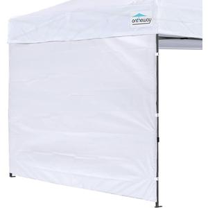 Sunwall for 10x10 Pop up Canopy, Instant Canopy Tent Sidewall, 1 Pack Sidewall Only (White)