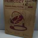 Momcozy 2-in-1 Electric Baby Swing, Dual-Arm Support System & Parent-Inspired Motions, Convertible to Toddler Seat up to 66 lbs, Adjustable Height, Lightweight, Khaki