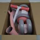 Colorful Lighting Baby Balance Bike Toys for 1 Year Old Girl Gifts, 10-36 Month Toddler Balance Bike, No Pedal 4 Silence Wheels & Soft Seat Pre-School First Riding on Toys, 1st Birthday Gifts. (Pink)