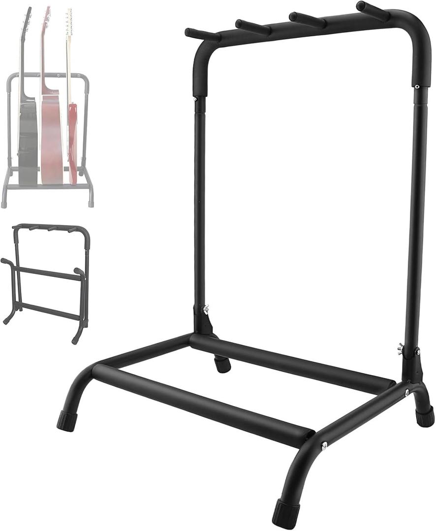 3-Guitar Stand,Foldable Display Rack for Acoustic Electric Bass Guitar