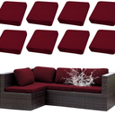 Outdoor Cushion Covers Set,8PCS Waterproof Patio Furniture Couch Seat Slipcovers, Replacement for Sofa Sectional Chair(Cover，Only)