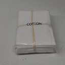 100% Cotton Sheet Set 4 Pcs King Size Egyptian Cotton Sheets 1000 Thread Count Soft Breathable Sheet Set with 16" Deep Pocket Fitted Sheet (King, White)